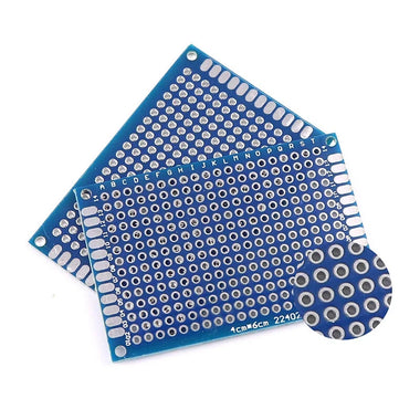 5/10PCS PCB Board Prototype Board Blue 2x8/3x7/4x6/5x7/7x9cm Double Sided Circuit Board For DIY Soldering Project