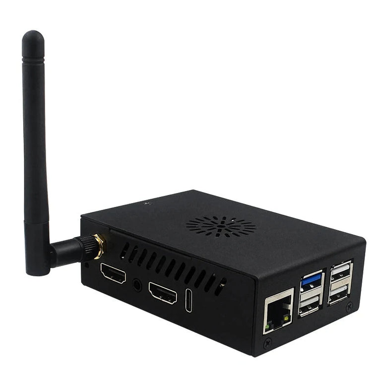 Orange Pi 5 Max Case with Fan Active Passive Cooling Metal Shell Optional Antenna Aluminium Heatinks