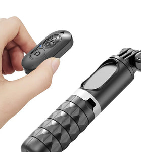 Portable Anti-shake Gimbal Stabilizer 360 Rotation Following Shooting Mode Selfie Stick Tripod Gimbal for Smartphone Live Photography Shooting