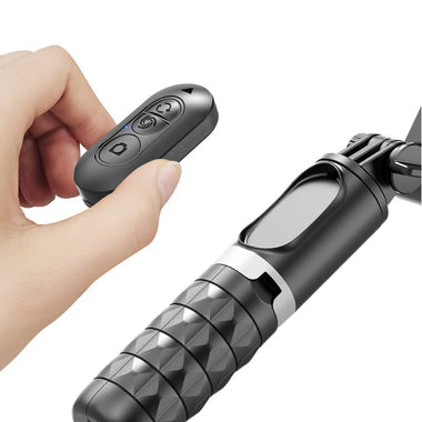 Portable Anti-shake Gimbal Stabilizer 360 Rotation Following Shooting Mode Selfie Stick Tripod Gimbal for Smartphone Live Photography Shooting