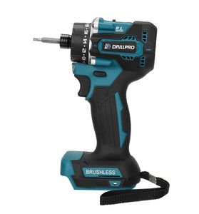 Drillpro 20+1 Brushless Electric Screwdriver 1000W Torque with Dual Speed Capabilities Compatible with Mak 18V Batteries Ideal for Steel and Woodworking Tools