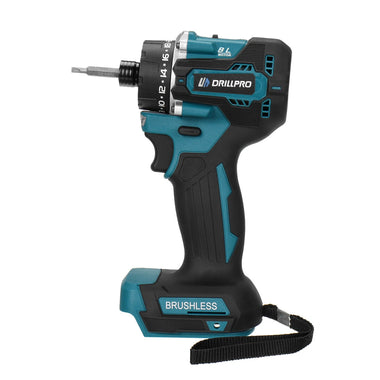 Drillpro 20+1 Brushless Electric Screwdriver 1000W Torque with Dual Speed Capabilities Compatible with Mak 18V Batteries Ideal for Steel and Woodworking Tools