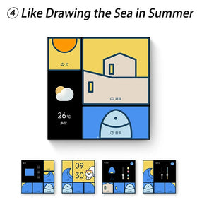 Aqara Smart Switch S1E Touch Control 4 Full LED Timer Calendar Power Statistics Scene Setting Remote Work with Homekit Aqara APP Chinese Version