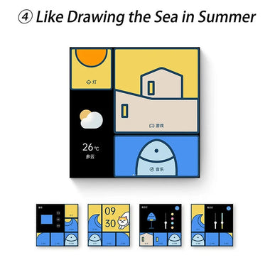 Aqara Smart Switch S1E Touch Control 4 Full LED Timer Calendar Power Statistics Scene Setting Remote Work with Homekit Aqara APP Chinese Version