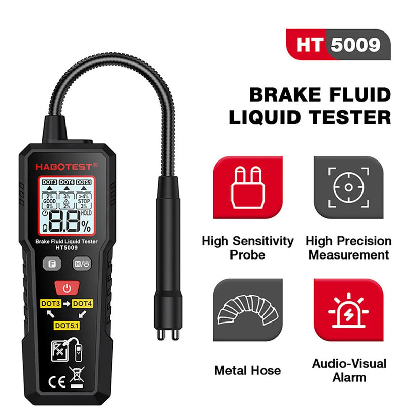 Brake Fluid Tester Automotive Brake Fluid Test Kit Moisture Tester Car Brake Fluid Tester Pen HT5009