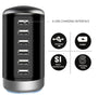 6A 6-Port USB Charger 6USB-A Fast Charging Desktop Veritical Charging Station EU Plug US Plug for iPhone 15/14/13pro Max for Huawei Pura 70 Ultra for Xiaomi Civi4 Pro for Samsung Galaxy S24