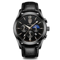 POEDAGAR Men Watches Waterproof Luminous Calendar Quartz Watch Stainless Steel Leather Watch Fashion Luxury Business Wristwatch