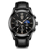 POEDAGAR Men Watches Waterproof Luminous Calendar Quartz Watch Stainless Steel Leather Watch Fashion Luxury Business Wristwatch