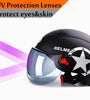 Open Face Half Helmet Anti-UV Safety Cyclist Bicycle Electric Motorcycle Scooter Bike Helmets for Men Women