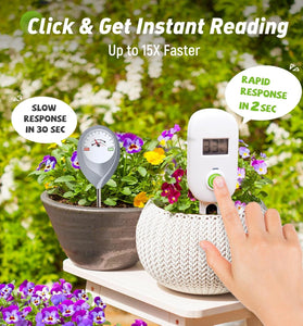 Soil Moisture Meter Wifi Smart Monitor Moisture Level Alert Notification Garden Care Planting Humidity Meter