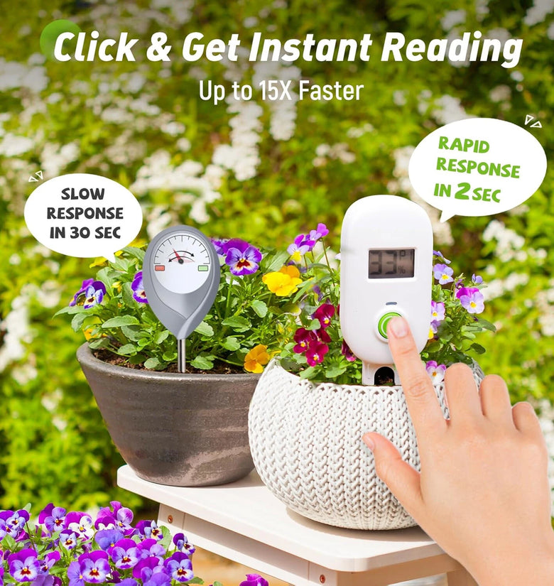 Soil Moisture Meter Wifi Smart Monitor Moisture Level Alert Notification Garden Care Planting Humidity Meter
