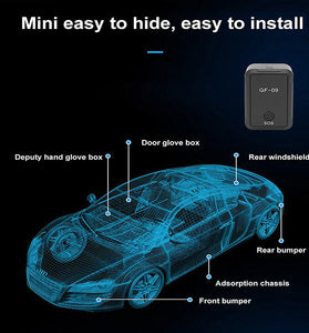 GF09 Mini GPS Locator APP Remote Control Anti-lost Device for Car/Kid/Elder WiFi LBS AGPS Precision Location Vehicle Historical Tracker Alarm