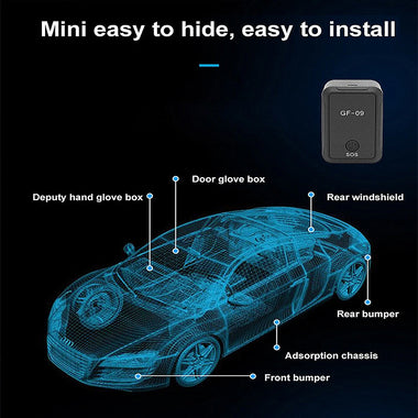 GF09 Mini GPS Locator APP Remote Control Anti-lost Device for Car/Kid/Elder WiFi LBS AGPS Precision Location Vehicle Historical Tracker Alarm