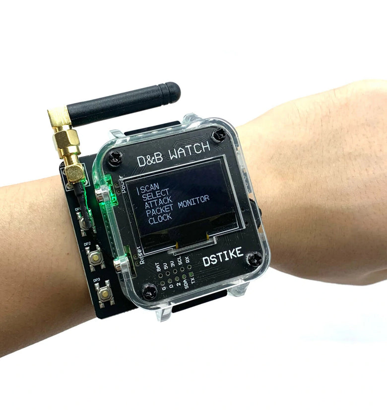 DSTIKE V4 WiFi Deauther & Bad USB Watch ESP8266 & Atmega32u4 Programmable Development Board Attack/Control/Test Tool LOT D