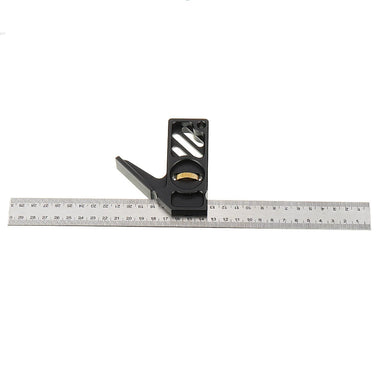 ENJOYWOOD Adjustable 300mm Aluminum Alloy Combination Square 45 90 Degree Angle Scriber Steel Ruler Woodworking Line Locator Ruler DIY Carpenter Measuring Tool