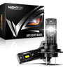 NightEye Auto Lighting A315-S10 2PCS 6500K White LED Car Headlight Bulbs 22000LM/Pair LED Front Headlamp IP68 Waterproof