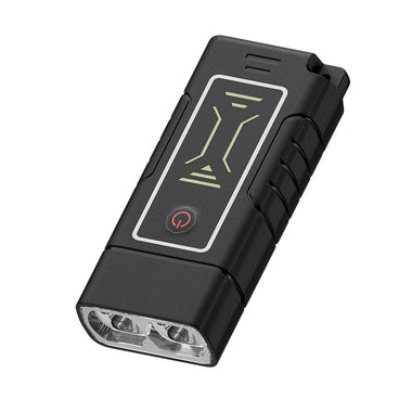 Dual Core LED Flashlight Waterproof Lightweight Rechargeable Outdoor Camping Strong Light Long-range Portable Keychain Light