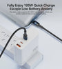 Toocki 100W Type-C to Type-C Cable QC4.0 Fast Charging Data Transmission Thick Wire Core Line 0.5M/1M/2M Long for Huawei Mate50 for Xiaomi Mi13 for Samsung Galaxy Z Flip 4 for OPPO Reno8 for Pad Air4 10.9