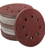 100pcs 125mm 8 Holes Abrasive Sand Discs 60-240 Grit Sanding Papers