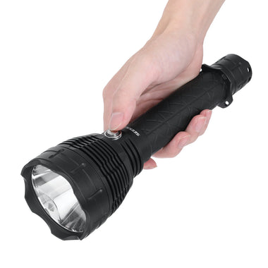 SEEKNITE L6T XHP70.3 HI High-Power LED Flashlight 5000LM 5000K Floodlight Torch Tactical Flashlight with Memory Mode 650M Thrower Powered by 26650 Pointed Lithium Battery Type-C Rechargeable for Searching Camping Outdoor Sports