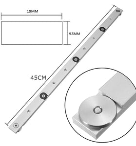 Wnew 450mm Aluminum Alloy Rail Miter Bar Slider Table Saw Gauge Rod Miter Gauge Woodworking Tool