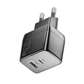 [GaN Tech] ESSAGER ES-CD39 33W 2-Port USB PD Charger USB-A+USB-C QC4.0 PD3.0 PPS FCP AFC iP2.4A Fast Charging Wall Charger Adapter EU Plug US Plug for iPhone 15 14 13 for Huawei Mate60 for Xiaomi 14pro for Oppo Find X7