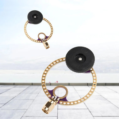 2Pcs Donut UV UHF+VHF FM Loop Antenna Connector 400MHz-470MHz 80MHz-150MHz for HFDY DSP DSP2 Receiver Accessories