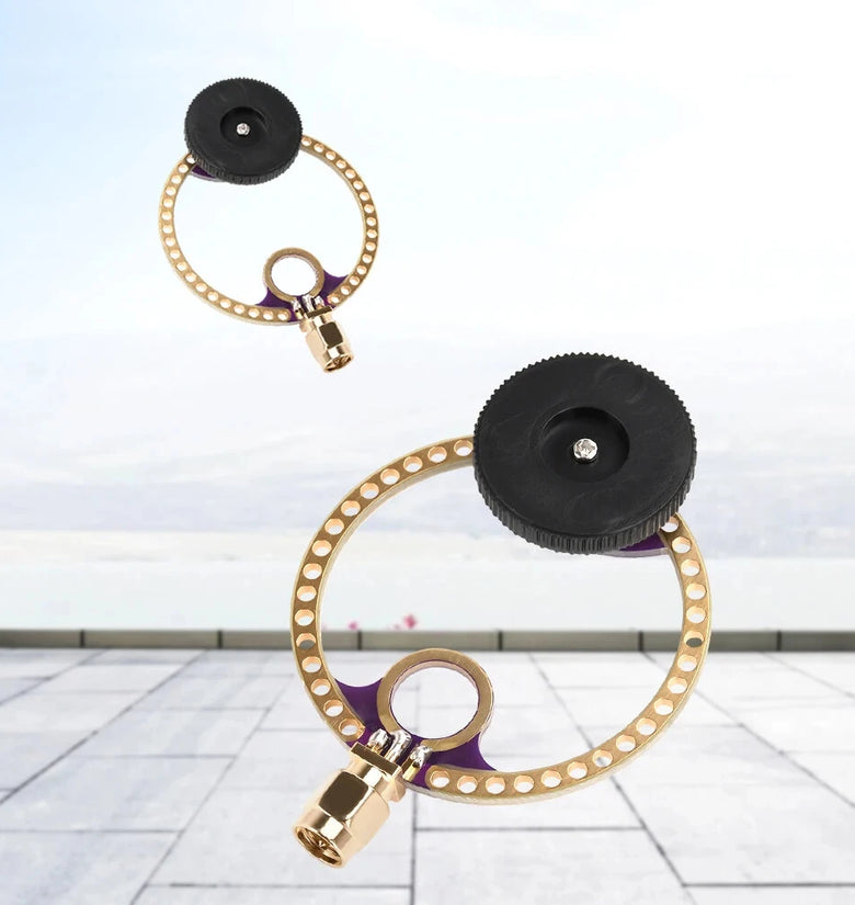 2Pcs Donut UV UHF+VHF FM Loop Antenna Connector 400MHz-470MHz 80MHz-150MHz for HFDY DSP DSP2 Receiver Accessories