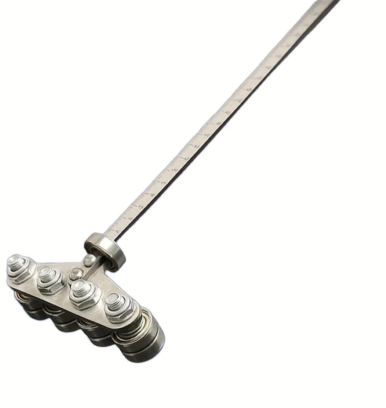 Positioning Calipers for Precise Measurements Easy Wood Cutting Stainless Steel Precision Cutting Guide for Circular Saws Adjustable Guide Rail Positioning Calipers for Circular Skill Hand Sawurate Woodworking Tool