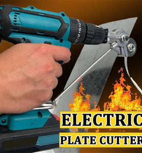 Universal Electric Drill Plate Cutter Set Robust Metal Shear Attachment for Iron Steel Copper Aluminum Sheets up to 1.5mm Essential DIY Tool for Sheet Metal Cutting Tasks