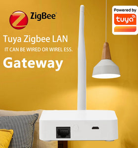 Tuya Zigbee3.0 Smart Hub Wired Gateway with Network Cable Socket Smart Life APP Remote Timing Function Central Controller Works with Alexa Google Home