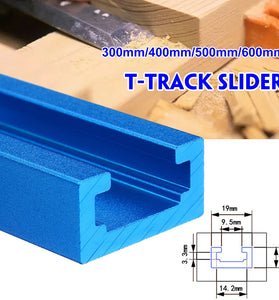 300-600mm Aluminium Alloy T-track T slot Miter Track Woodworking Tool for Workbench Router Table