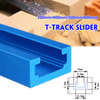 300-600mm Aluminium Alloy T-track T slot Miter Track Woodworking Tool for Workbench Router Table