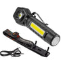 BIKIGHT LED COB Dual Light 2 in 1 Headlamp Flashlight,1800mAh Type-C Rechargeable Magnetic Work Lights 5 Modes Portable Working Flash Light