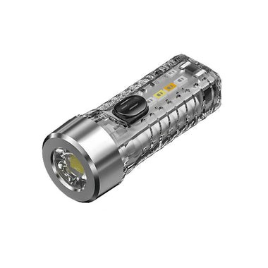 BIKIGHT LED Mini Keychain Flashlight Portable Keyring Pocket Torches Type-C USB Charging for Outdoor Camping Hiking Emergency Lighting