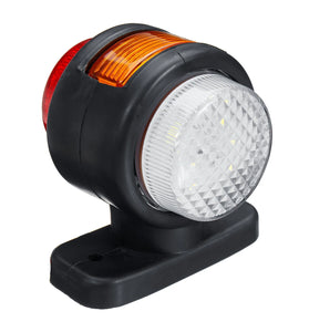 12V-24V 11 LED Double Side Marker Light Indicator Lamp Rubber Outline For Trailer Truck Caravan Van