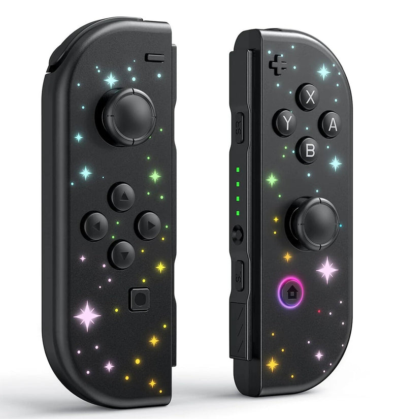 NS01 Left and Right Handles for Switch RGB Joycon Game Controller NS bluetooth Host Handles with Remote Wake-up