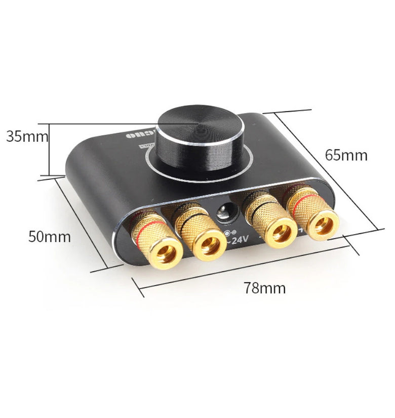 X50H Audio Amplifier 2.0 Channel 20W+20W Bluetooth Amp with Remote Control Supports Bluetooth/USB/AUX Input