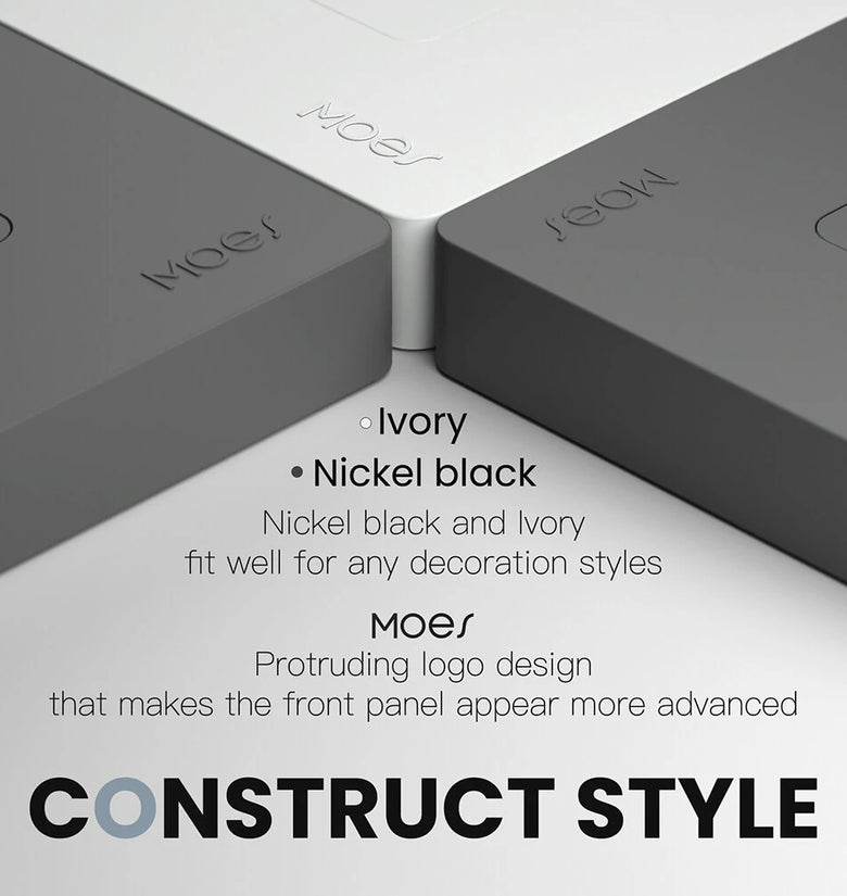 MoesHouse Tuya Smart Zigbee3.0 Push Button Switch 2Gang Remote Smart Life APP Control Timing Function Voice Control Work with Alexa Google EU Standard