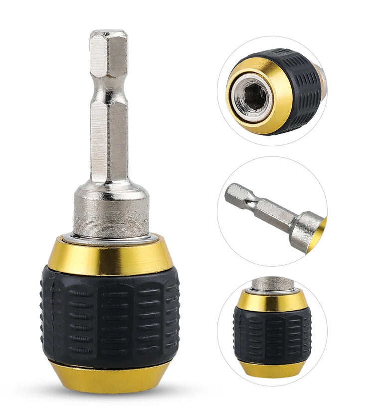1PC 1/4 Inner Hex 60mm Hexagonal Shank Quick Coupling Power Tool Accessories Electric Drills Adapters Drill Bit Holder Parts