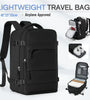 40*25*20cm Waterproof Nylon Travel Backpack 180 Open Design Laptop Clothing Shoes Compartment Luggage Bag with Trolley Strap