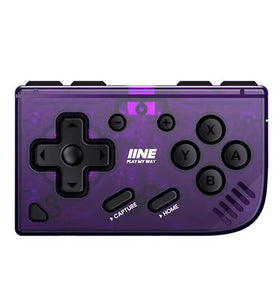 IINE Mini Retro Ananke Game Controller with Turbo function & Interchangeable Joystick and D-pad Multi-platform Semi-transparent Gamepad for Switch PC Android