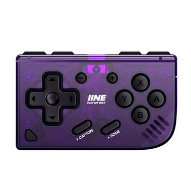 IINE Mini Retro Ananke Game Controller with Turbo function & Interchangeable Joystick and D-pad Multi-platform Semi-transparent Gamepad for Switch PC Android