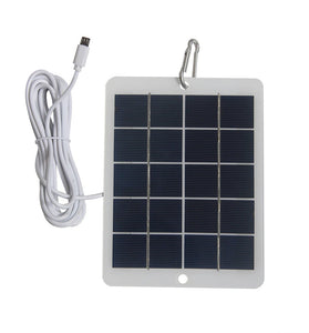 3W 5V Solar Panel Charger Multiple Outputs Micro USB/Type-C/DC5521 Portable Compact Outdoor Emergency Power for Phone Light Charging
