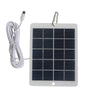 3W 5V Solar Panel Charger Multiple Outputs Micro USB/Type-C/DC5521 Portable Compact Outdoor Emergency Power for Phone Light Charging