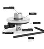 Premium CR-V Long Handle Torque Wrench High Hardness Good Toughness Calibrated in Degrees for Car Repairing 1/2 Inch Torque Gauge Silvering Automotive Tools