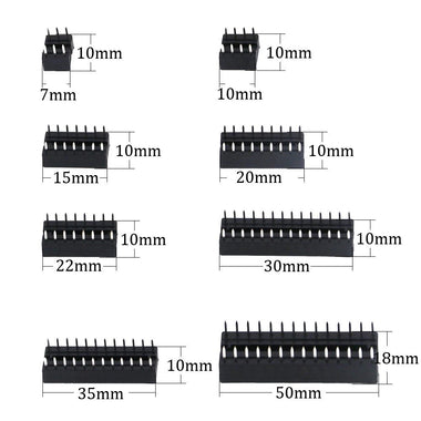 122Pcs IC Socket Assortment Kit 2.54mm Pitch 6-40 Pin DIP Sockets for PCB Prototyping and Breadboard Projects