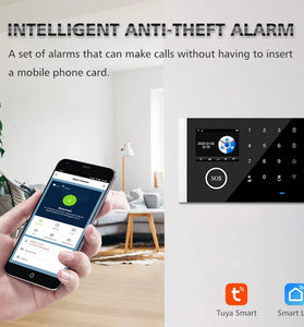 WIFI GSM Alarm System Kits Tuya Smart Home Wifi Door Sensor Doorbell Motion Sensor/Detector Security Alarms for Home