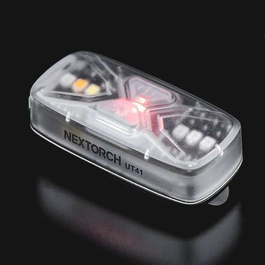 Nextorch UT41 LED EDC Police Flashlight Shoulder Warning Emergency Light with 6 Light Sources Type-C Rechargeable LED Signal Light Mini Torch