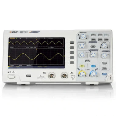 OWON SDS1102 Oscilloscope 2-Channel Digital Oscilloscopes 100MHZ Bandwidth 1GS/s High Accuracy Oscilloscope